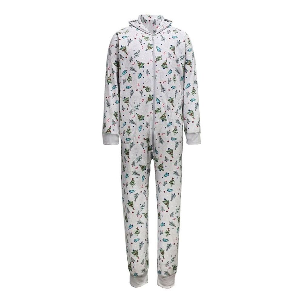 FAMILY PJs Intimates White Holiday One-Piece Pajamas L